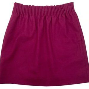 J. Crew | Wool Sidewalk Skirt with pockets Purple / Maroon - Size 10